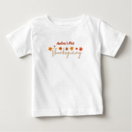 Camiseta De Bebé Primer día de gracias del bebé personalizado