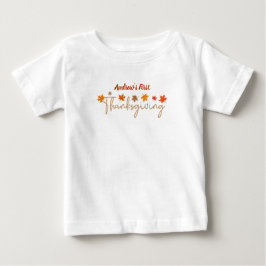 Camiseta De Bebé Primer día de gracias del bebé personalizado