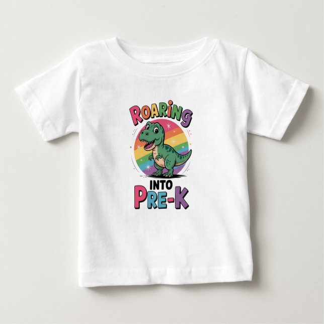 Camiseta De Bebé Primer día de pre-K de vuelta a la escuela (Anverso)