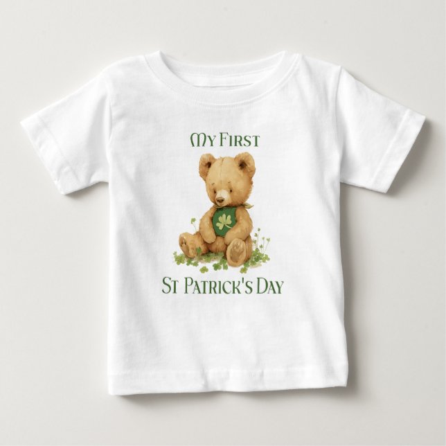 Camiseta De Bebé Primer Día de San Patricio (Anverso)