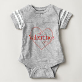 Camiseta De Bebé Primer Día de San Valentín