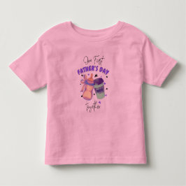 Camiseta De Bebé Primer Día del Padre Juntos Equipo de Coincidencia