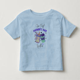 Camiseta De Bebé Primer Día del Padre Juntos Equipo de Coincidencia