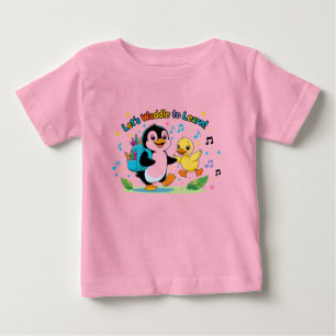 Camiseta De Bebé Primer día escolar de los pingüinos