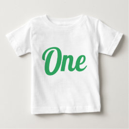 Camiseta De Bebé Primer Día Verde