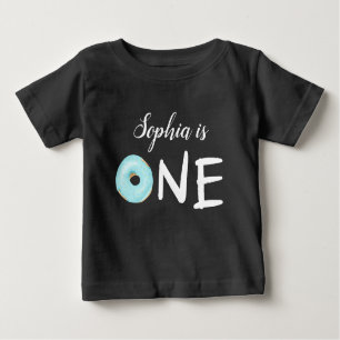Camiseta De Bebé Primer fiesta del buñuelo UNO del cumpleaños