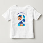 Camiseta De Bebé 👶 🍩 primer Hanukkah del bebé - con paloma<br><div class="desc">El primer Hanukkah del bebé. Diseño impresionante con regalos,  donut (Sufganiyah),  Estrella de David y bebé feliz con Yarmulke. ¡Te deseo feliz Hanukkah!</div>