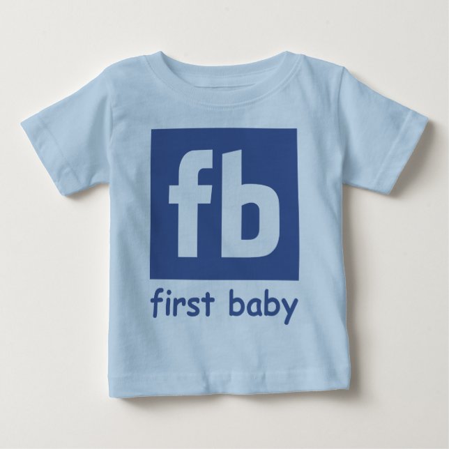 Camiseta De Bebé Primer niño bebé (Anverso)