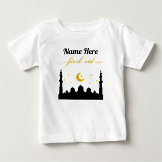 Camiseta De Bebé Primer nombre personalizado de Eid