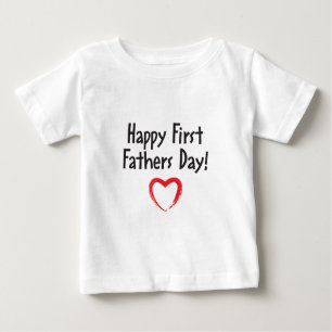 Camiseta De Bebé ¡Primer papá feliz del día de padre!