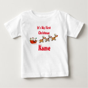 Camiseta De Bebé Primer regalo de Navidad del bebé, Keepsake