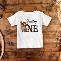 Primer rodeo cowboy baby horse personalizado