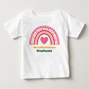 Camiseta De Bebé Primer viaje alrededor del arcoiris foto de cumple