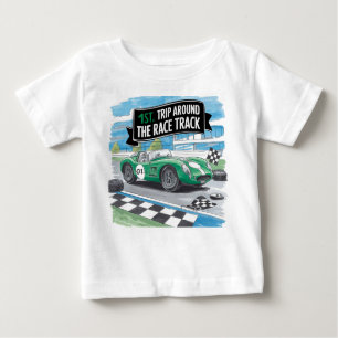 Camiseta De Bebé Primer viaje alrededor del niño de cumpleaños de l