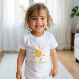 Camiseta De Bebé Primer viaje alrededor del sol niños cumpleaños 1