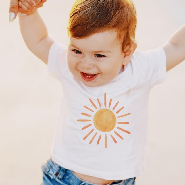 Camiseta De Bebé Primer Viaje de Boho Sun 1er cumpleaños Pequeño Su (Subido por el creador)