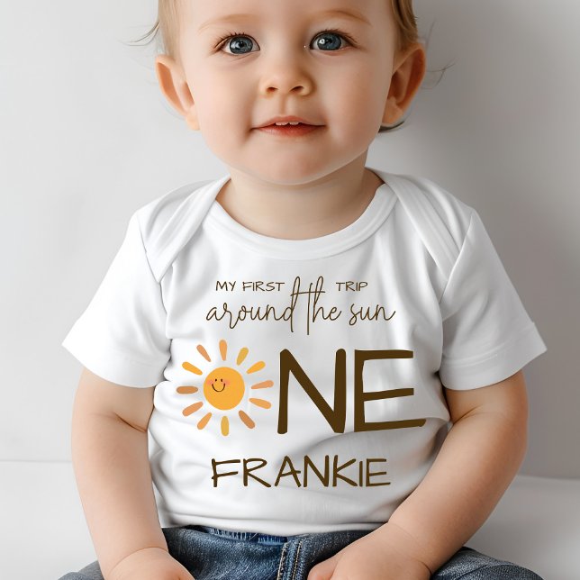 Camiseta De Bebé Primer viaje de verano de Boho por el cumpleaños d (Subido por el creador)