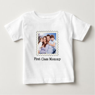 Camiseta De Bebé Primera clase Mami mejor mamá personalizado foto c