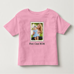 Camiseta De Bebé PRIMERA CLASE MOM Mejor mamá personalizado foto ma