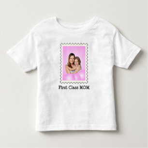 Camiseta De Bebé PRIMERA CLASE MOM Mejor mamá personalizado foto ma