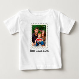 Camiseta De Bebé PRIMERA CLASE MOM Mejor mamá personalizado foto ma
