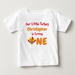 Camiseta De Bebé Primera Cumpleaños de la Pequeña Turquía