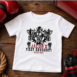 Camiseta De Bebé Primera fiesta de cumpleaños de boxeo knockout