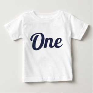 Camiseta De Bebé Primera marina de cumpleaños