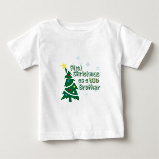 Camiseta De Bebé Primera Navidad como Gran Hermano
