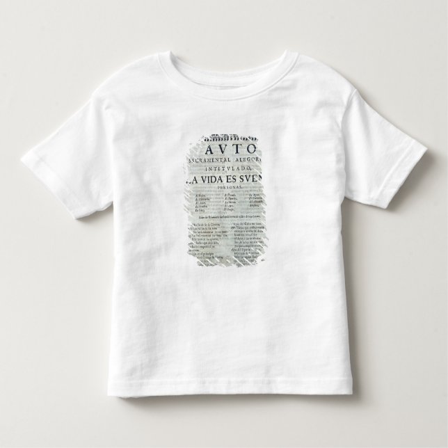 Camiseta De Bebé Primera página del 'La Vida es Sueno (Anverso)