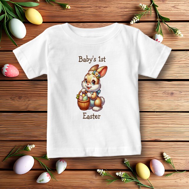 Camiseta De Bebé Primera Pascua del Bebé Personalizado (Subido por el creador)