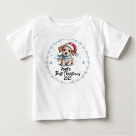 Camiseta De Bebé Primeras navidades del bebé personalizado de camis