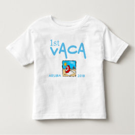Camiseta De Bebé primeras vacaciones personalizadas