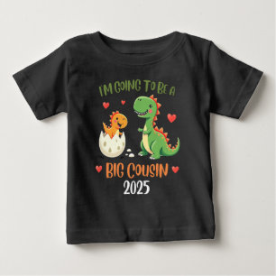 Camiseta De Bebé Primo Grande Dinosaurio Voy A Ser Primo Bebé Rex