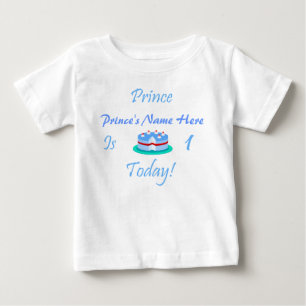 Camiseta De Bebé Prince (Su Nombre) Es 1 Hoy