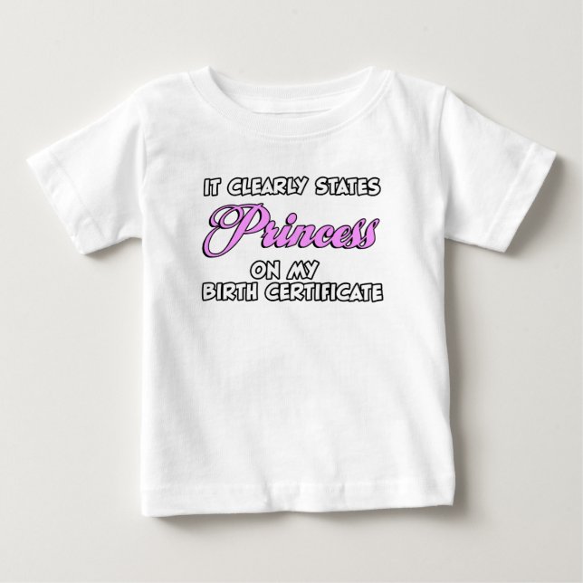 Camiseta De Bebé Princesa (Anverso)
