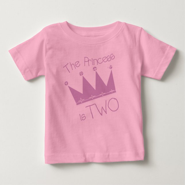 Camiseta De Bebé Princesa 2 cumpleaños (Anverso)
