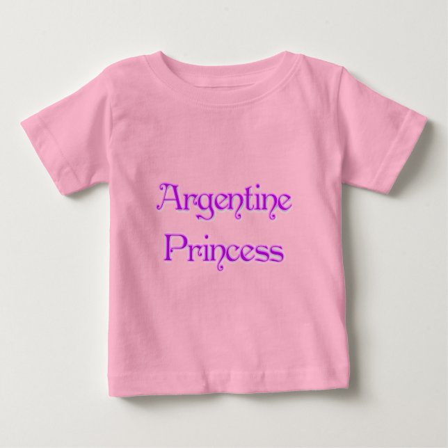 Camiseta De Bebé Princesa argentina (Anverso)