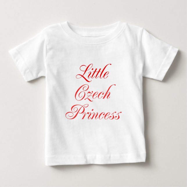 Camiseta De Bebé Princesa Checa pequeña (Anverso)