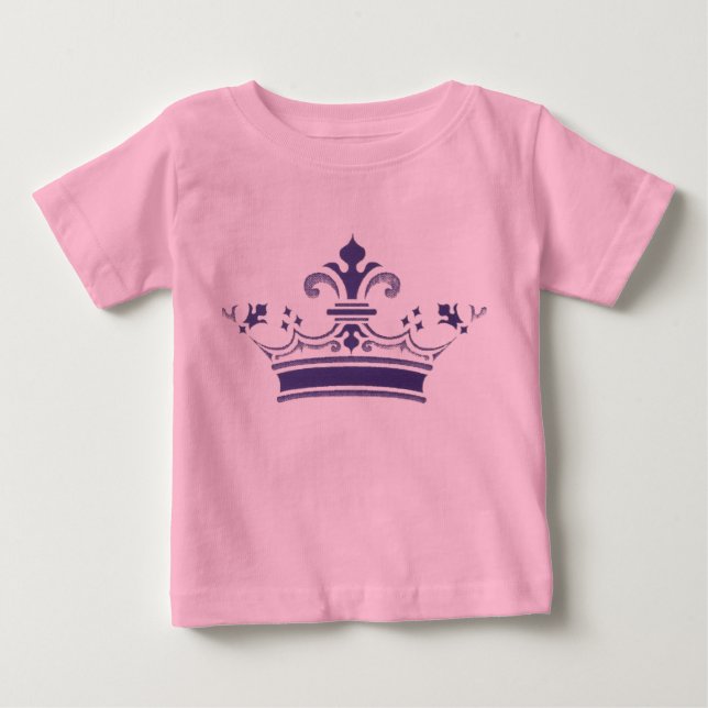 Camiseta De Bebé Princesa coronada (Anverso)