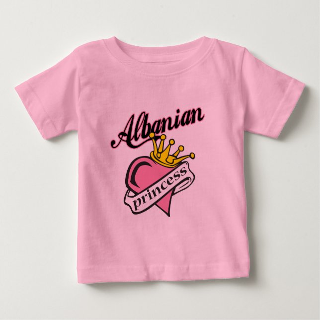 Camiseta De Bebé Princesa de Albania (Anverso)