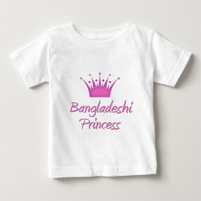 Camiseta De Bebé Princesa de Bangladesh (Anverso)