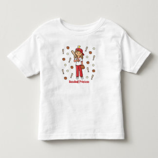 Camiseta De Bebé Princesa de Béisbol