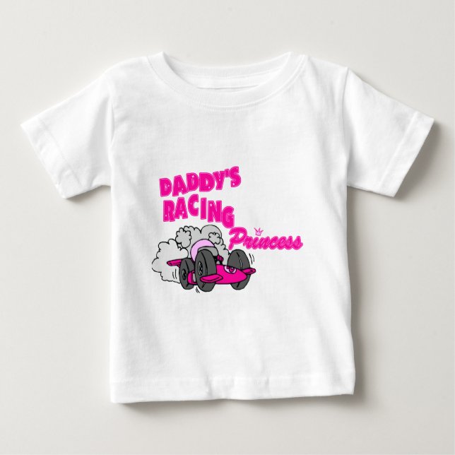 Camiseta De Bebé Princesa de Carreras de papá (Anverso)
