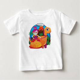 Camiseta De Bebé Princesa de Dinosaurio Vistiendo Gafas
