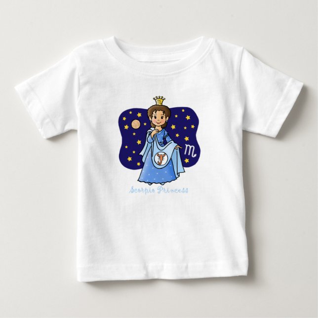 Camiseta De Bebé Princesa de Escorpio (Anverso)