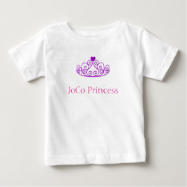 Camiseta De Bebé Princesa de JoCo con tiara morada