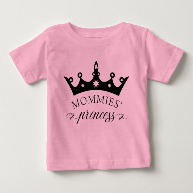 Camiseta De Bebé Princesa de mamá bebé Tutu Padres Lesbianas (Anverso)