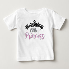 Camiseta De Bebé Princesa de Pinay con la tiara