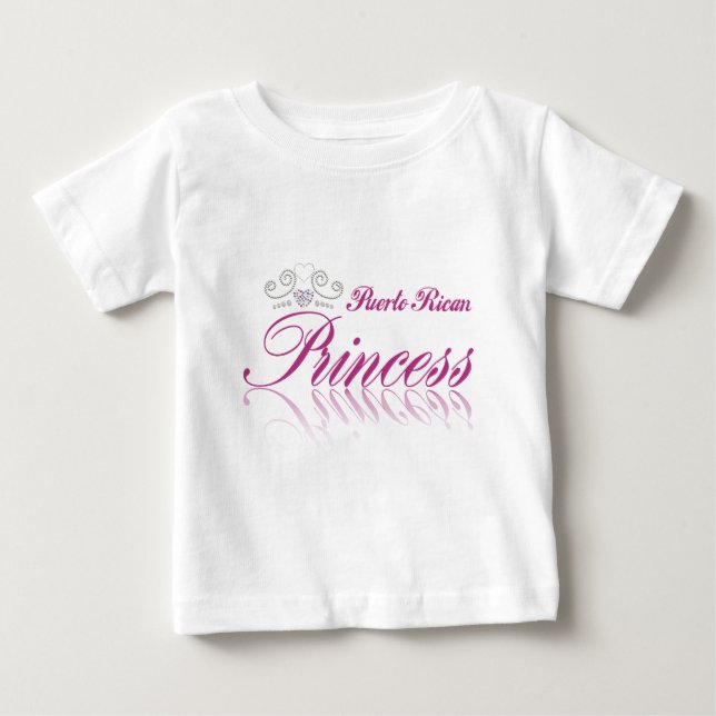 Camiseta De Bebé Princesa de Puerto Rico (Anverso)